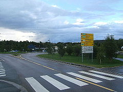 Riksväg 92 i Karasjok.
