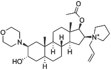 Estrutura química de Rocurónio