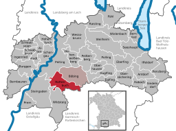 Läget för Rottenbuch i Landkreis Weilheim-Schongau