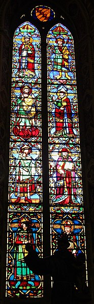 File:S. Croce, Cappella Bardi di Vernio, vetrate su disegno di Maso di Banco 01.jpg