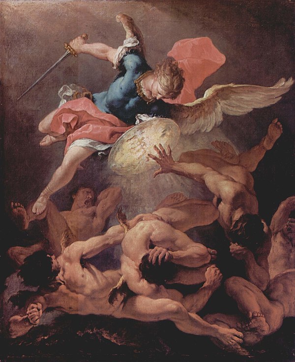 Michael's shield in the War in Heaven, which Professor Christopher R. Miller argues influenced the film