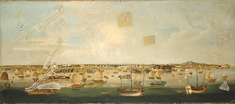 File:Shipping in the Pearl River off Canton RMG BHc1785 1.jpg