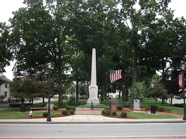 Civil War monument in Shrewsbury Common