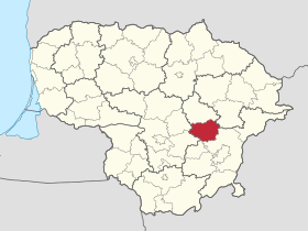 Localisation de Municipalité du district de Širvintos