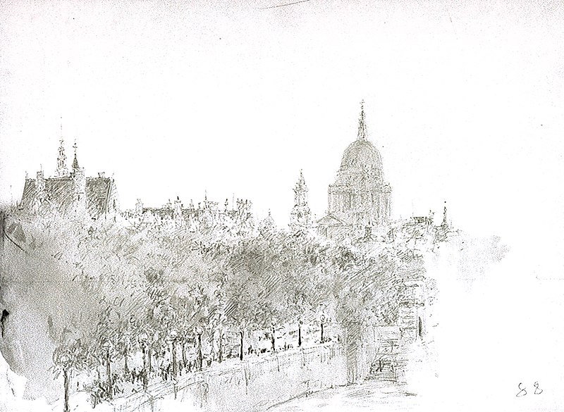 File:Sketch of St Paul's Cathedral from the Embankment, London RMG PV2066.jpg