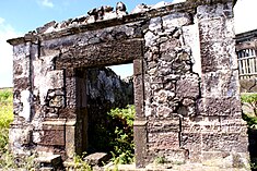 The ruins of the chapel annex of the manorhouse of the Tiagos