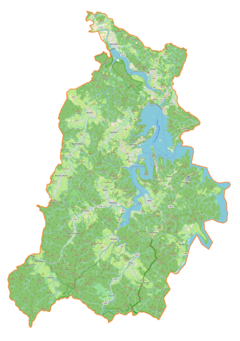 Mapa lokalizacyjna gminy Solina