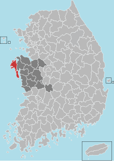 Taean County County in Hoseo, South Korea