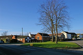 South Killingholme village in North Lincolnshire, Lincolnshire, England