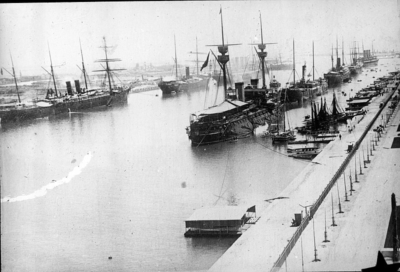 File:Spanish Fleet, Suez Canal 1898.jpg