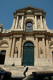 Church of Saint-Roch, front view of the church in which he and his friend Denis Diderot were buried.