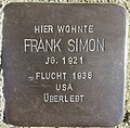 Stolperstein Simon, Frank, Sedanstr.  16, Lehrte.jpg