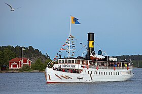 S/S Storskär ved Badholmen nær Vaxholm.