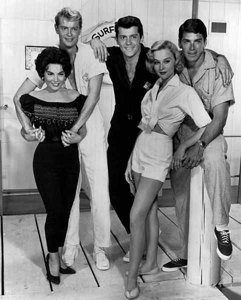 Margarita Sierra, Troy Donahue, Lee Patterson, Diane McBain and Williams in Surfside 6