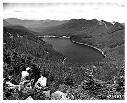 Bull Run Lake from Hiyu Mountain