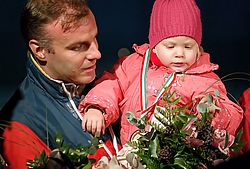 Kislányával a 2013-as Ügetőszilveszteren