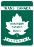 Escudo de la ruta Trans-Canada Highway Northern Ontario