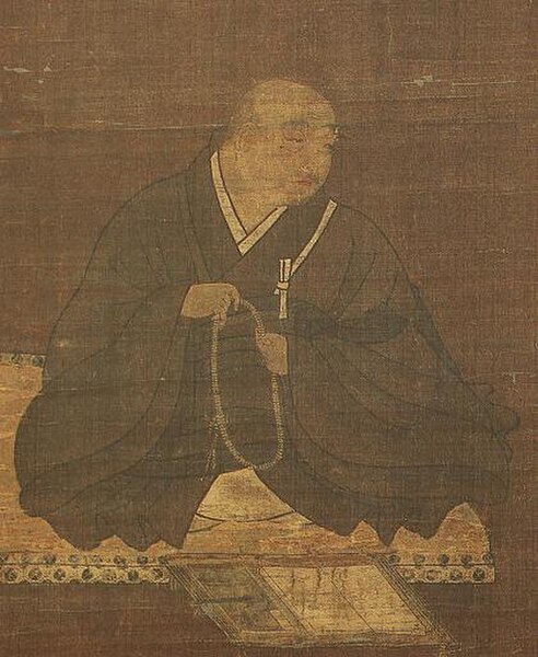 Portrait of Honen by Fujiwara Takanobu, 12th Century