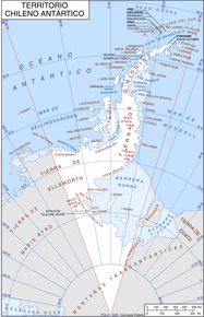 Poziția localității Zona Antarctică Chiliană
