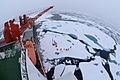 Triivjääl laager keset Põhja-Jäämerd nähtuna Hiina jäälõhkujalt Xuelong (Lumedraakon)
