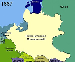 Territorial changes of Poland 1667