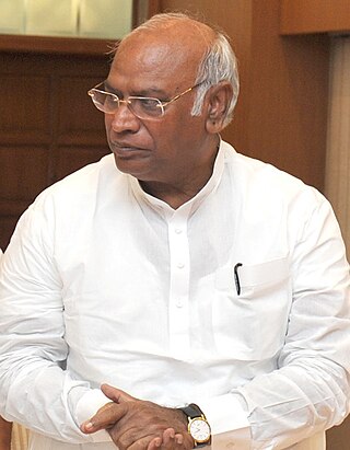 <span class="mw-page-title-main">Mallikarjun Kharge</span> President of the Indian National Congress