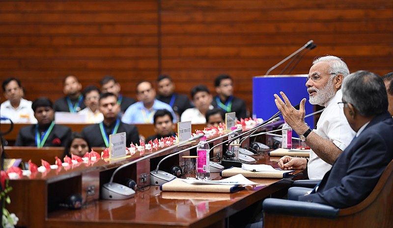 File:The Prime Minister, Shri Narendra Modi addressing the Inaugural Session of Assistant Secretaries (IAS Officers of 2016 batch), in New Delhi on July 04, 2018.JPG