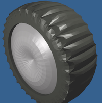 Rendered tire