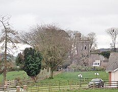 Tower at the castellated Heath Hall, Cloughoge - geograph.org.uk - 6101275.jpg