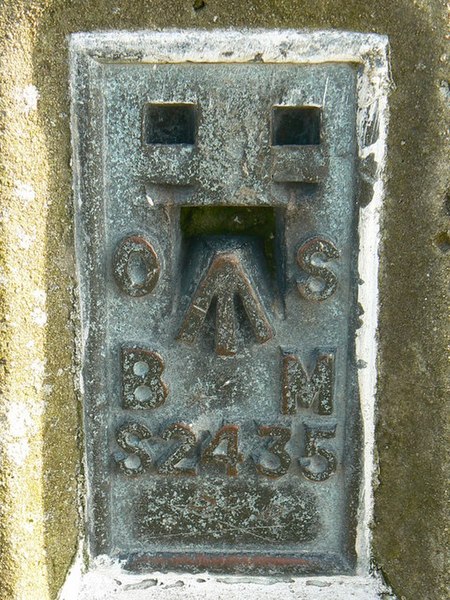 File:Triangulation pillar, Charlbury Hill, Wiltshire identification plate - geograph.org.uk - 389400.jpg