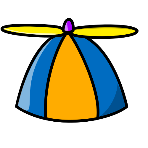 File:Tux Paint propeller hat.svg