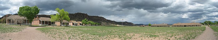 Fort Davis drill ground USA Fort Davis pano TX.jpg