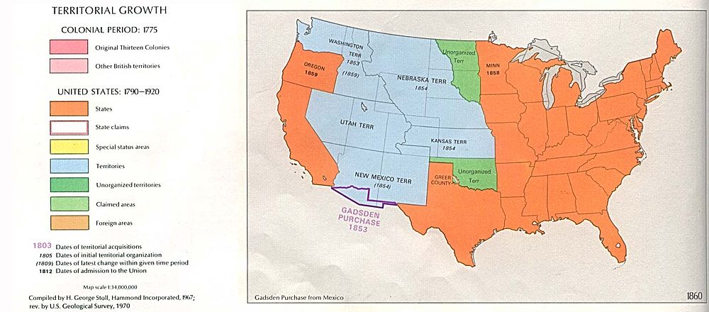 Growth in the United States, 1850-60 USA Territorial Growth 1860.jpg