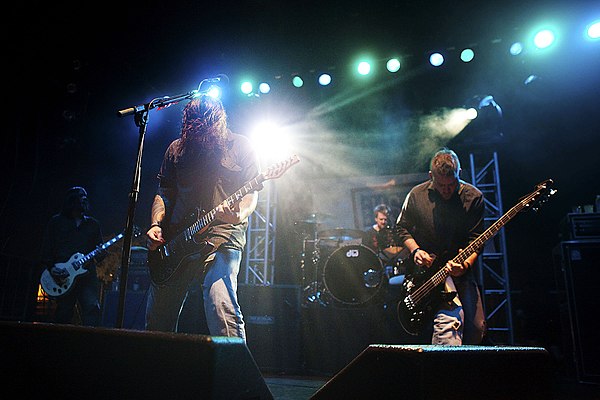 Seether performing in 2012