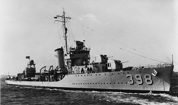 USS Ellet in February 1939