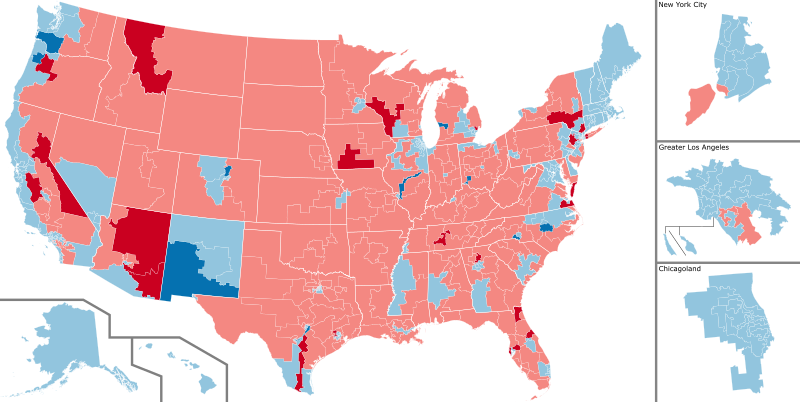 After the 2022 elections, the Democratic Party controlled every single Western coastal seat in the United States House of Representatives.