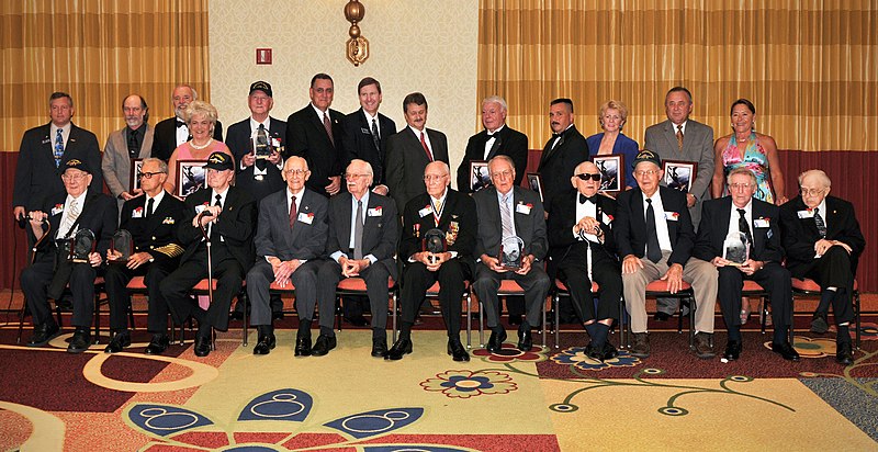 File:US Navy 100604-N-9278S-001 Navy veterans and sponsors gather for a group photo during the 13th annual Battle of Midway commemoration dinner at World Golf Village Renaissance Resort in St. Augustine, Fla. (.jpg