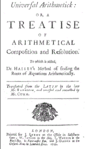 Raphson 's Eng. Tr. (1720) UniversalArithmetick.gif