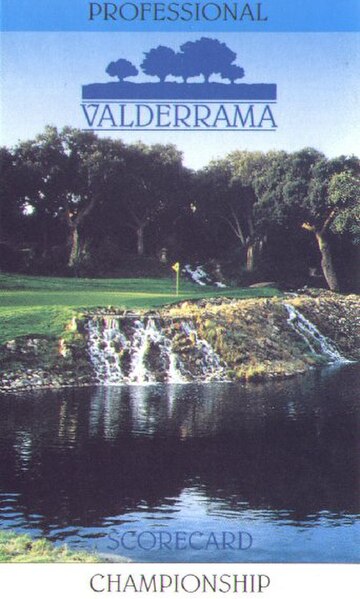 1993 scorecard of Valderrama, continental Europe's most renowned course. It was the first club outside the United Kingdom and United States to host th