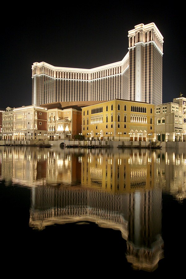 The Venetian Macau, the seventh-largest building in the world by floor space