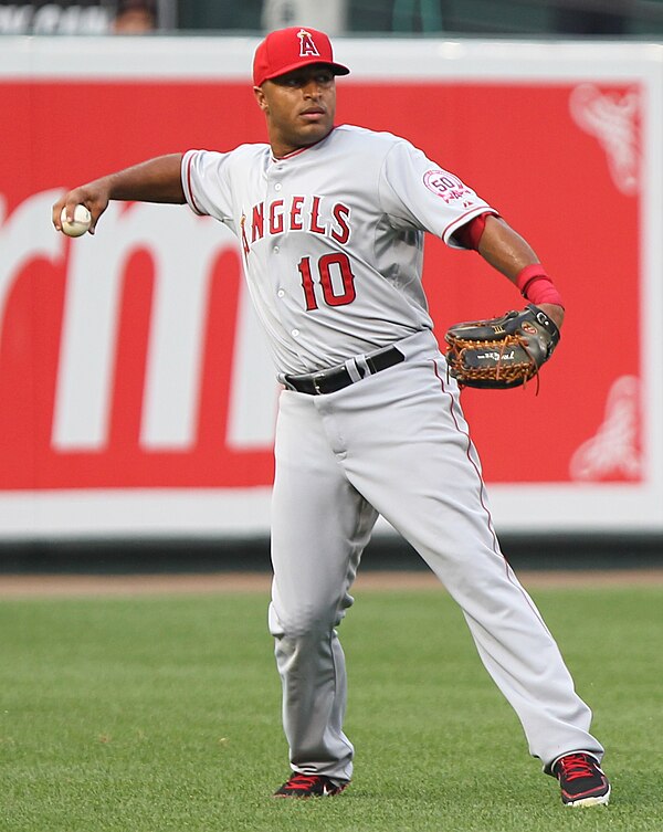 Wells playing for the Los Angeles Angels in 2011