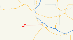 Mapa označující cestu, kterou SR 220 vede krajem.