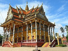 Khmer stílusú buddhista templom, Battambang