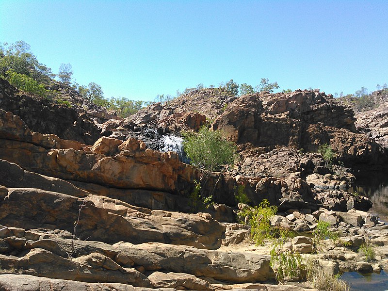 File:Waterfall in Edith Falls, Nitmiluk National Park, Katherine, Northern Territory, Australia, during Dry Season (2).jpg