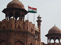Waving Indian Flag At Red Fort.jpg
