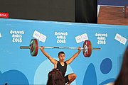 Deutsch: Gewichtheben bei den Olympischen Jugendspielen 2018; Tag 2, 10. Oktober 2018; Jungen 62 kg English: Weightlifting at the 2018 Summer Youth Olympics at 8 October 2018 – Boys' 62 kg