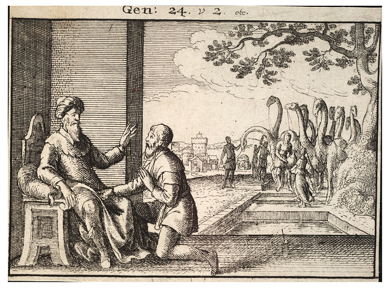 File:Wenceslas Hollar - Abraham's servant at the well of Nahor (State 1).jpg