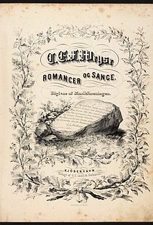 Title page of Romancer og Sange (published 1853) (Source: Wikimedia)