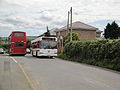 Wightbus 5863 (HW54 DBZ), a Dennis Dart SLF/Plaxton Pointer 2 MPD, in Main Road, Newbridge, Isle of Wight on route 36.