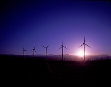 Wind turbines above San Gorgonio Pass, known as Banning Pass, in Riverside County, California LCCN2011633227.tif